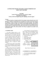 the system for the automatic testing of the induction machines