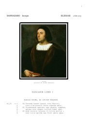 SANNAZARO Iacopo ELEGIAE (1506 vers) ELEGIARUM LIBER I