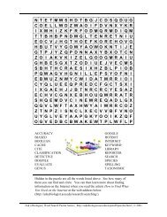 Ask A Biologist - What's In Your Brain? - Worksheet Activity