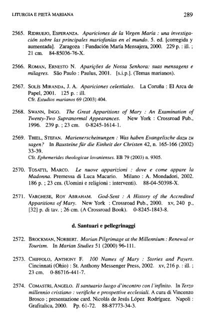 SCRIPTA PONTIHCIAE FACULTATIS THEOLOGICAE «MARIANUM ...