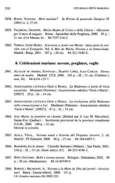 SCRIPTA PONTIHCIAE FACULTATIS THEOLOGICAE «MARIANUM ...