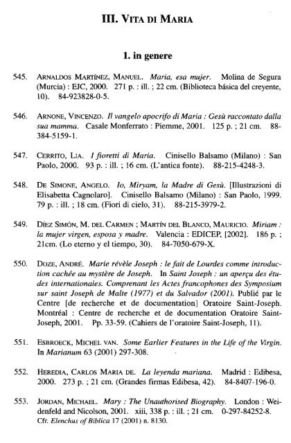 SCRIPTA PONTIHCIAE FACULTATIS THEOLOGICAE «MARIANUM ...