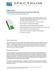 2080sc-IF4u 4-Channel Universal Analog Input Plug-In Module