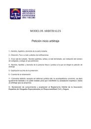 MODELOS ARBITRALES PeticiÃ³n inicio arbitraje - AsociaciÃ³n ...