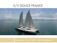 S/Y Douce France - Paradise Yacht Charters