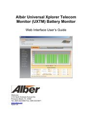 AlbÃ©r Universal Xplorer Telecom Monitor (UXTM) Battery ... - Alber