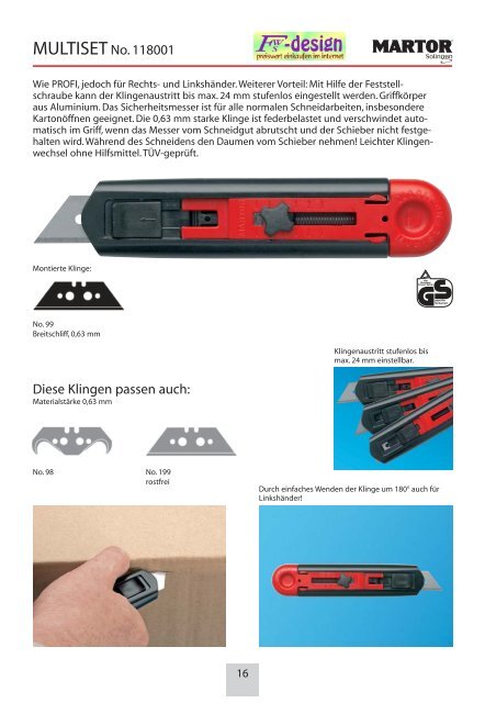 SICHERHEITSMESSER - fws-design