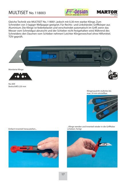 SICHERHEITSMESSER - fws-design