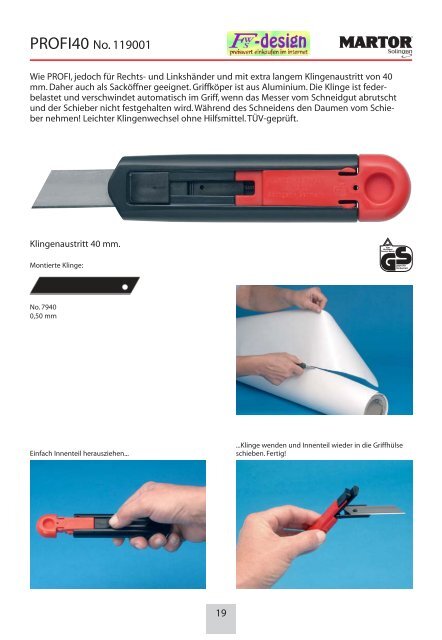 SICHERHEITSMESSER - fws-design