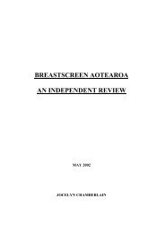 breastscreen aotearoa an independent review - Ministry of Health