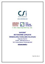 sap2000Â® betonarme Ã§erÃ§eve Ã¶rneklerle saÄlama kÄ±lavuzu