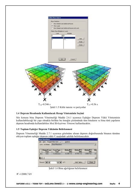 sap2000Â® betonarme Ã§erÃ§eve Ã¶rneklerle saÄlama kÄ±lavuzu