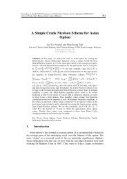 A Simple Crank Nicolson Scheme for Asian Option - UTAR ...