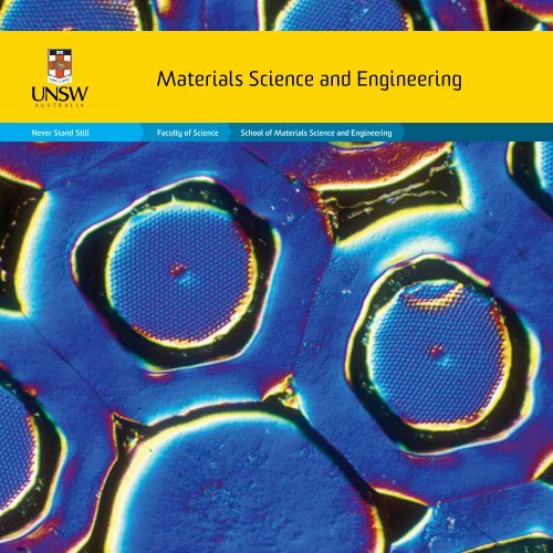 Materials Science and Engineering - UNSW Science - University of ...
