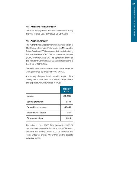 Statement of accounts 2006-07