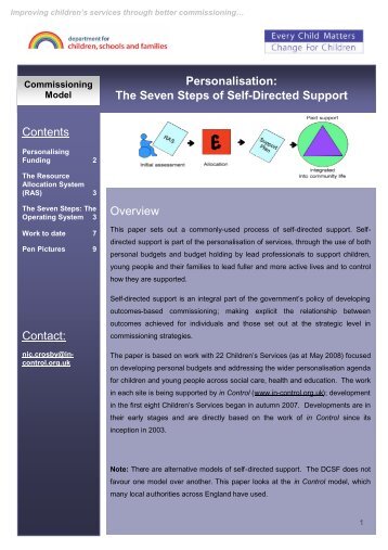 The Seven Steps of Self-Directed Support - Commissioning Support ...