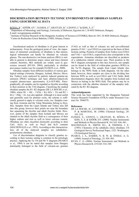 MSCC3 3rd MINERAL SCIENCES IN THE CARPATHIANS ...