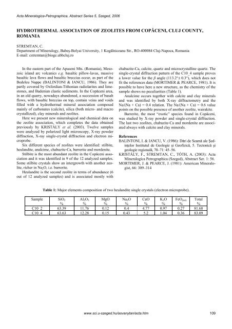 MSCC3 3rd MINERAL SCIENCES IN THE CARPATHIANS ...