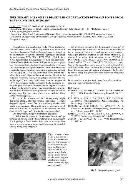 MSCC3 3rd MINERAL SCIENCES IN THE CARPATHIANS ...