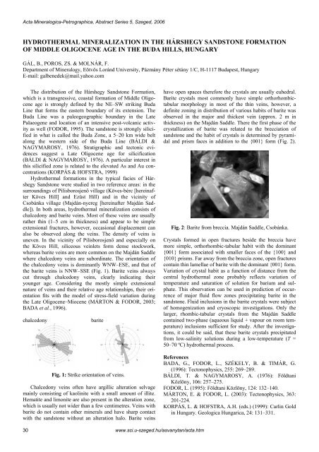 MSCC3 3rd MINERAL SCIENCES IN THE CARPATHIANS ...