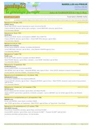 Actes de NAISSANCES de 1793 Ã  1842. MAREILLES ... - Gendep23