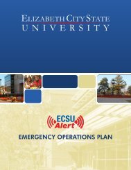 Emergency Operation Plan - Elizabeth City State University