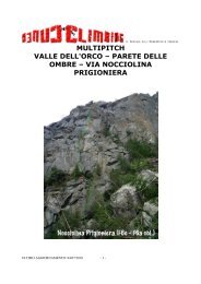 valle dell'orco - via nocciolina prigioniera - Cuneoclimbing