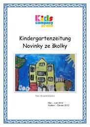 Kindergartenzeitung Novinky ze školky - Kids Company Praha