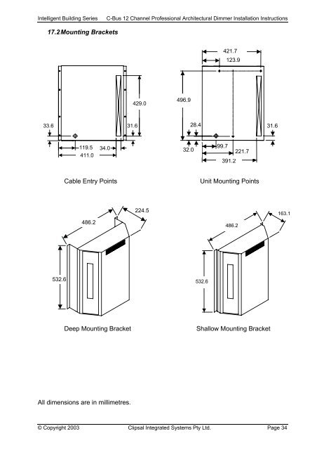 Installation Instructions - Clipsal