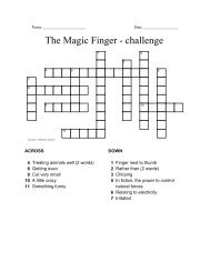 The Magic Finger - challenge - Merit Software