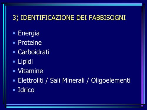 INDICAZIONI ALLA NUTRIZIONE ARTIFICIALE E CRITERI ... - Ipasvi