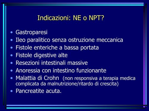 INDICAZIONI ALLA NUTRIZIONE ARTIFICIALE E CRITERI ... - Ipasvi