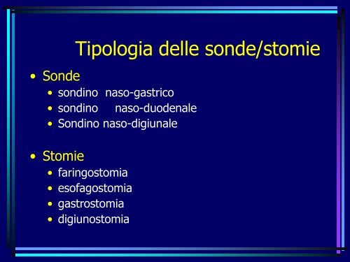 INDICAZIONI ALLA NUTRIZIONE ARTIFICIALE E CRITERI ... - Ipasvi