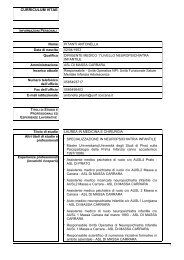 curriculum vitae - ASL 1 di Massa e Carrara