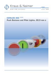 Push Buttons and Pilot Lights, 22,5 mm o - Kraus & Naimer
