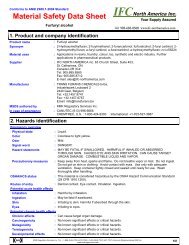 Download MSDS of furfuryl alcohol - International Furan Chemicals BV