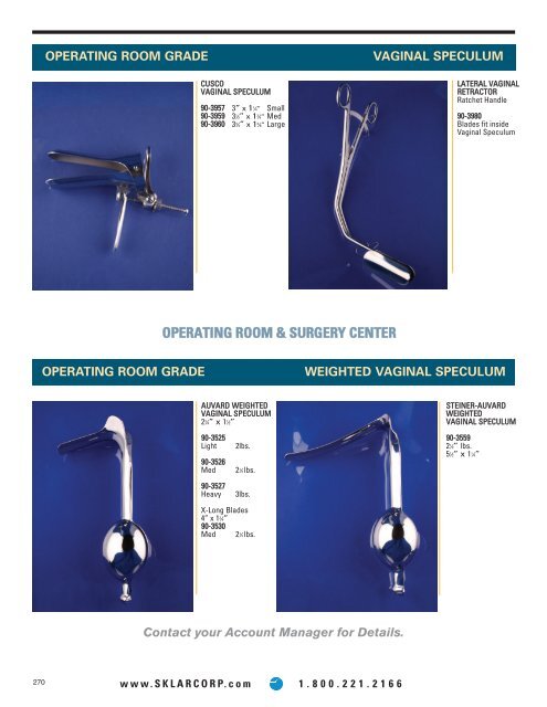 Surgery Center - Sklar Surgical Instruments