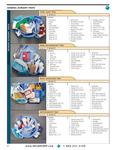 Surgery Center - Sklar Surgical Instruments