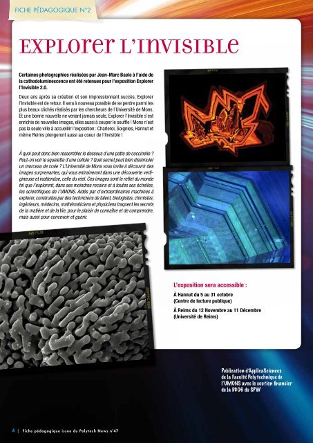 La cathodoLuminescence, - Université de Mons