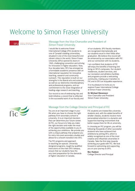 Simon Fraser University - Navitas