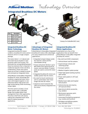 EnduraMax Brushless DC Motors - Allied Motion