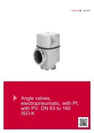 EVB 100 PA, Angle valve, electropneumatic, with ... - Pfeiffer Vacuum