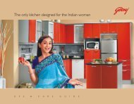 Care for Kitchen - Godrej Interio