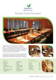 Elveden Forest Factsheet - Center Parcs