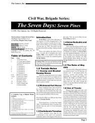 Seven Pines Specific Rules - MMP Gamers Archive