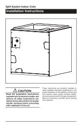 Installation Instructions - Nordyne