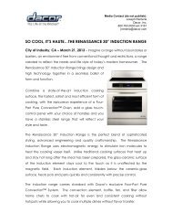 the Renaissance 30 Inch Induction Range - Dacor