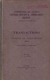 Vol 23 - Dumfriesshire & Galloway Natural History and Antiquarian ...