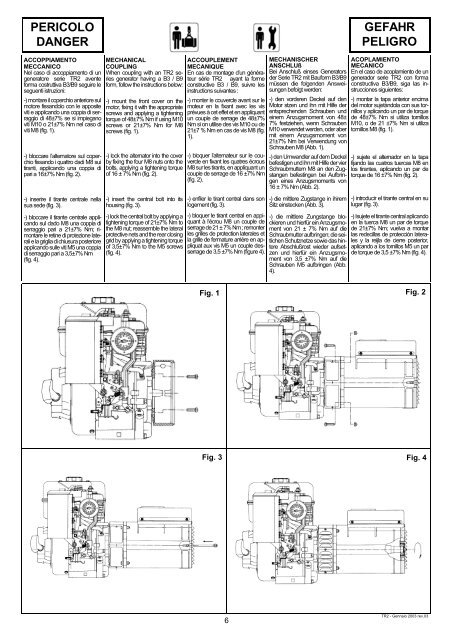 I ALTERNATORI SERIE TR2 GB TR2 SERIES ... - Mecc Alte SpA