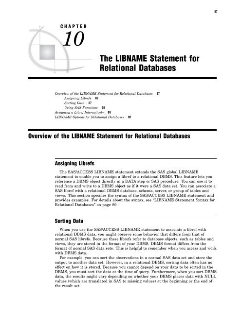 SAS/ACCESS 9.2 for Relational Databases: Reference, Fourth Edition